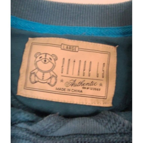 Entree LS Mens Greek Roman Statue and Fire Blue Pullover Sweatshirt Size L - Picture 10 of 10